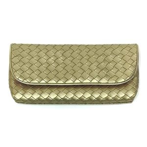 “SOLD” Estée Lauder Gold Cosmetic /Makeup Bag / Clutch